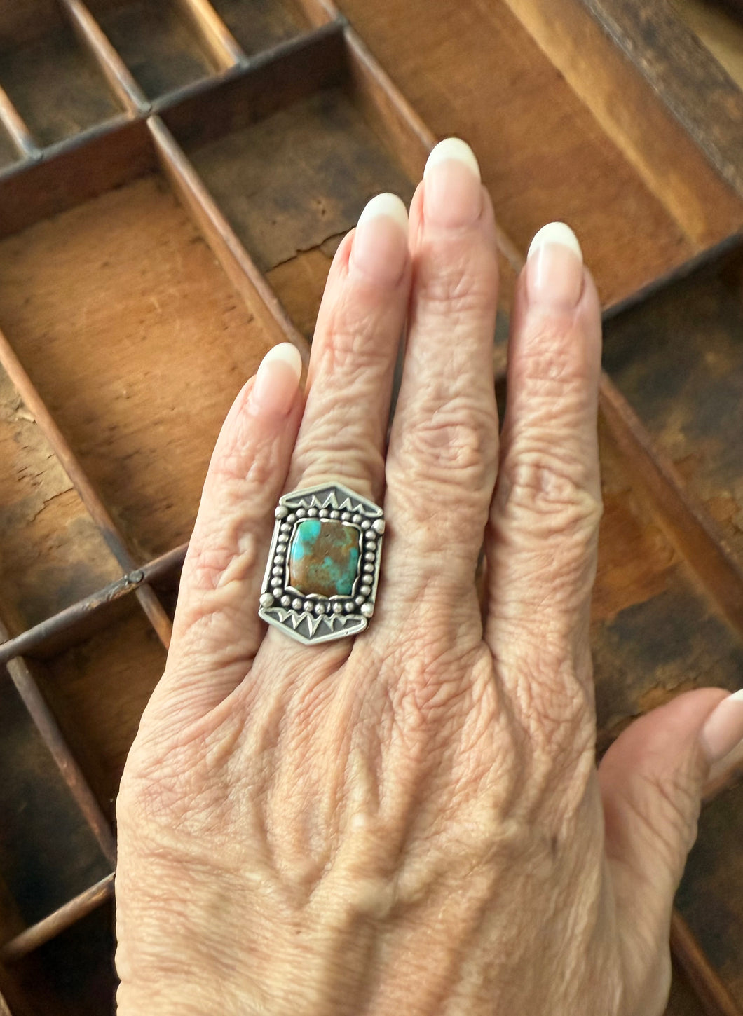 Rising Phoenix Turquoise and Sterling Silver Ring